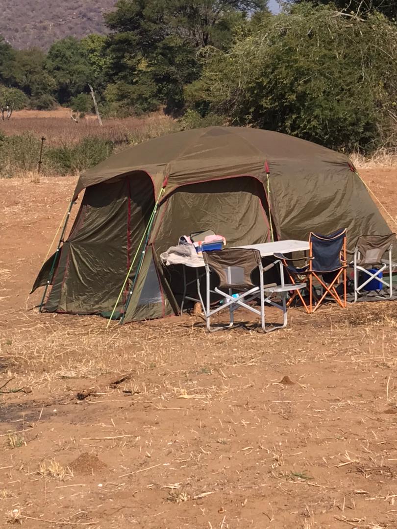 Luxury safari tent exterior view